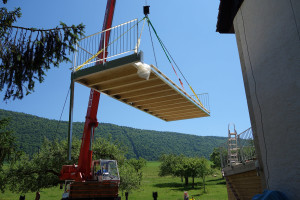 Conception et pose d'une terrasse et garde-corps en métal
